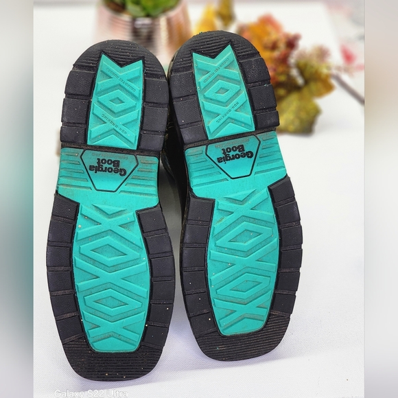 Brown and Teal Western Boots - Picture 5 of 6